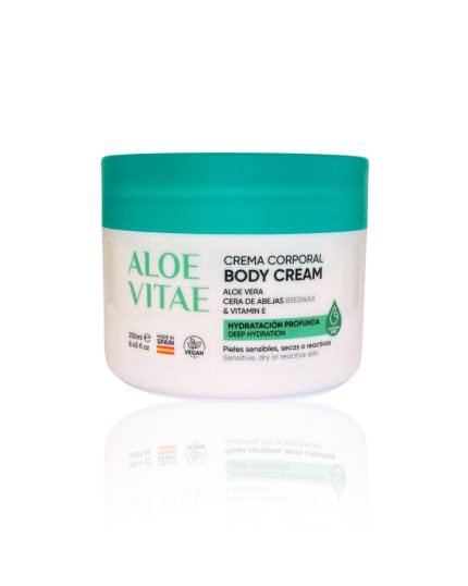 Crema Corporal de Aloe Vera con Cera de Abejas y Vitamina E